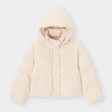 GU 지유 히트 패디드 코듀로이 블루종 내추럴 S