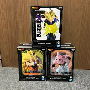드래곤볼 피규어 3체 세트 손오공, 트렁크, 마인 부우