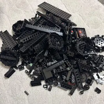 레고 블록 블랙과 화이트 부품 세트
