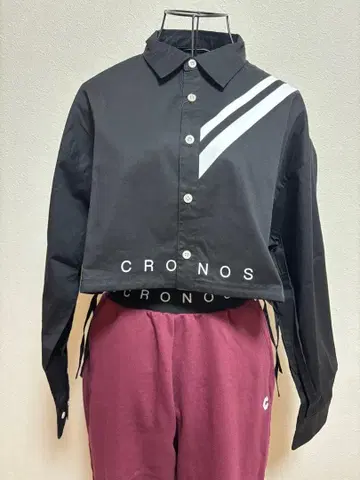 [ 새상품 ] CRONOS 여성용 L 사이즈 숏 셔츠 블랙