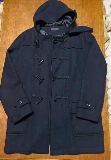 블랙 더플 코트 UNIQLO XL 남성용