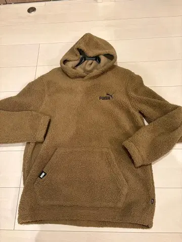 콘도 레이싱 콘도 마사히코 PUMA 플리스 후드티 L 브라운