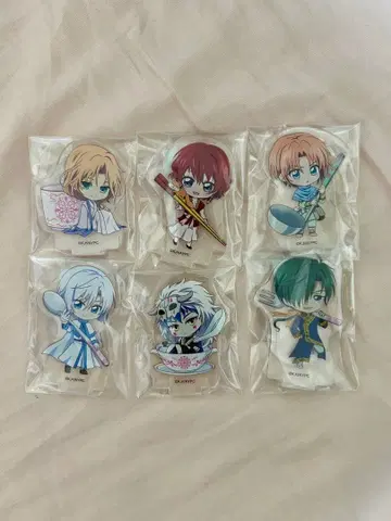 새벽의 연화 그래프아트 아크릴 스탠드 6개 세트