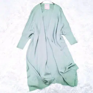 레어 색상 새상품급 비어즐리 하늘하늘 롱 가디건 민트 그린