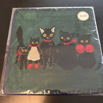 FEILER 고양이 디자인 손수건 미사용 쿠라하시 레이