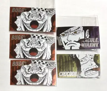 원피스 캐릭터 컬렉션 카드 크로커다일 미호크 버기