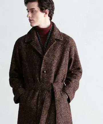 [ 새상품급 ] 투모로우랜드 스텐카라 코트 브라운