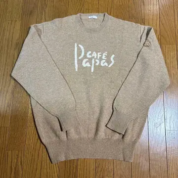 Papas 프론트 로고 니트 스웨터 빈티지