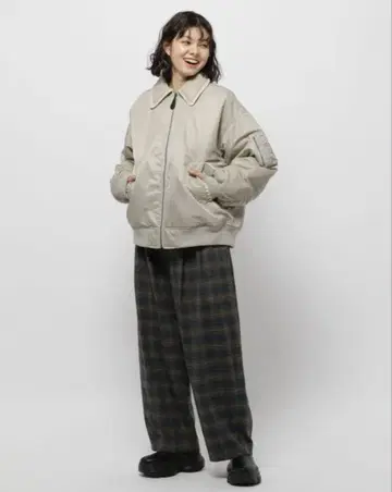 하마구리 스티치 MA-1 niko and - 니코앤드 자켓