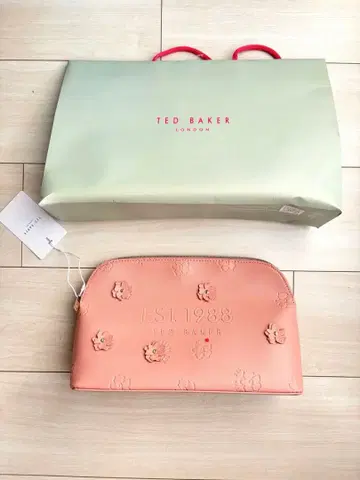 [ 새상품 ] TED BAKER 핑크 파우치 EST 1988