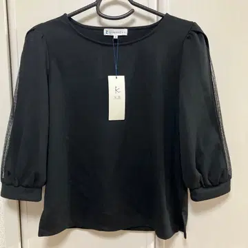 [ 새상품 ] 쿠미쿄쿠 블랙 7부 소매 상의 M