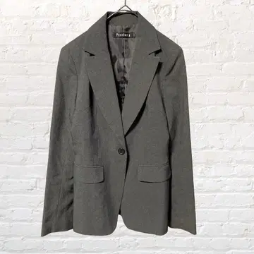 12468 펜드라 테일러드 자켓 L 그레이 싱글 오피스 출퇴근