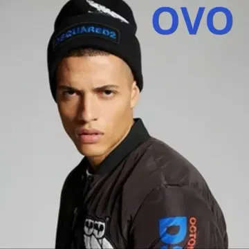 디스퀘어드2 니트 캡 OVO 옥토버즈 베리 오운 모자