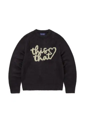 Heart Logo knit Sweater Dark Navy