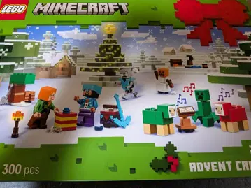 레고 마인크래프트 어드벤트 캘린더 선물 배달 산타 포함