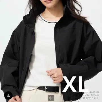 UNIQLO 윈드프루프 스탠드 블루종 XL 블랙