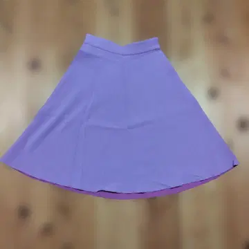 리버서블 플레어 스커트 퍼플 핑크 무릎 기장