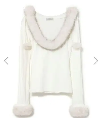 BUBBLES 버블스 후드 퍼 오프숄더 상의