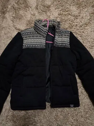 플리스 집업 자켓 노르딕 무늬