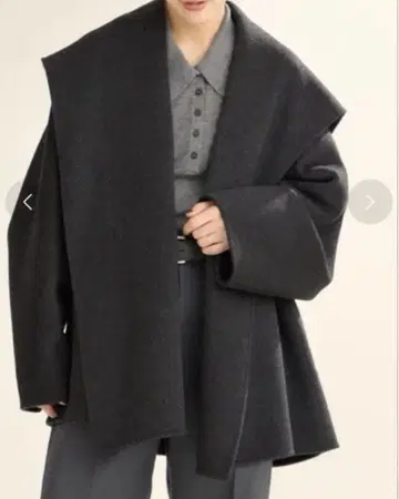 Plage 해밀턴 DRAPE MIDDLE 코트 38 그레이A