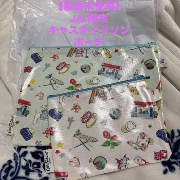 [ 미사용 새상품 ] 캐스 키드슨 파우치 세트 JAL 일본 국내선 강아지