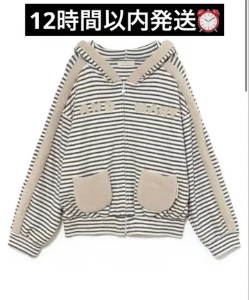 ANDMARY Merry border zip tops 앤드마리