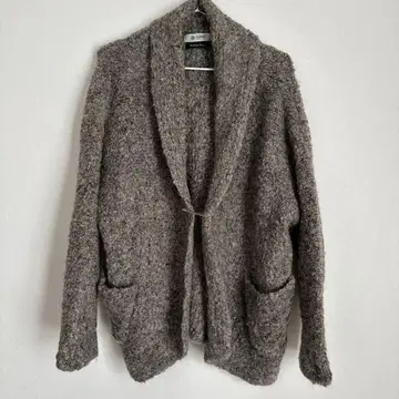 nano & co 울 모헤어 굵은 짜임 가디건