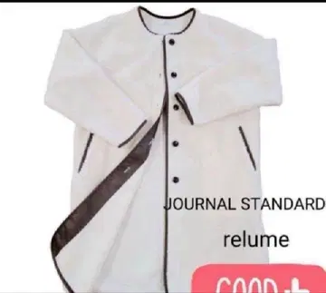 [ 새상품급 ] 저널 스탠다드 레리움 노카라 롱 보아 코트