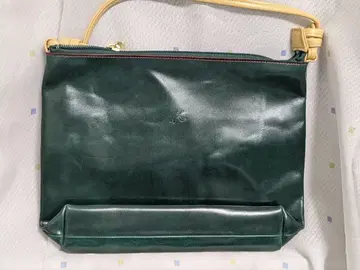 [ 키타무라 ] 다크 그린 가죽 숄더백