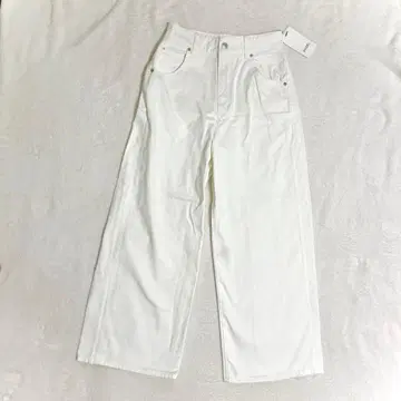 택 포함 새상품 스나이델 데님 팬츠 화이트