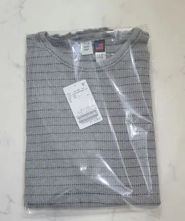 GOOD GRIEF WAFFLE BORDER LONG SLEEVE TOP