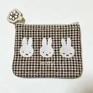 미피 퀼팅 체크 티슈 케이스 파우치