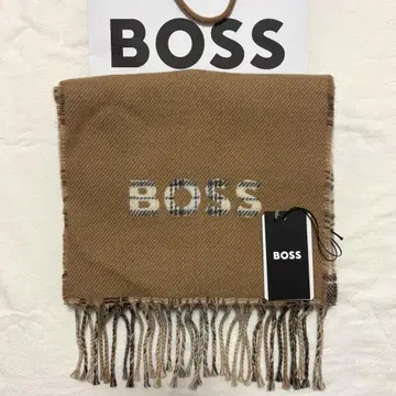HUGO BOSS 체크 머플러