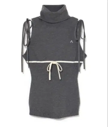 andmary Adele ribbon tank gray