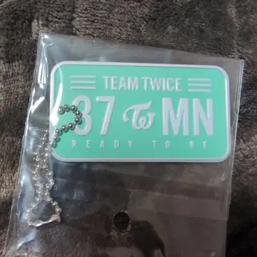 TWICE TEAM 37 MN 플레이트 키링 미나 MINA