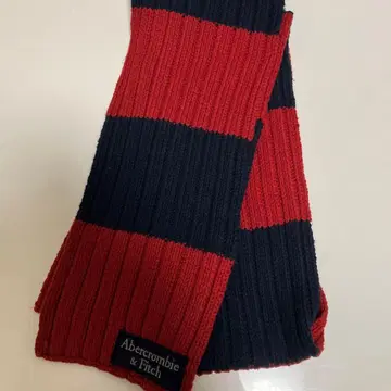 아바클로 머플러 보더 크림슨 네이비