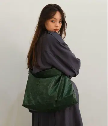 TinaJojun 그린 BIG 숄더백 F 사이즈