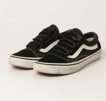 VANS 올드스쿨 27.0cm 벨크로 블랙 스웨이드