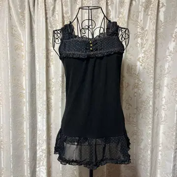 axes femme 모리걸 튜닉 튤 y2k 도트