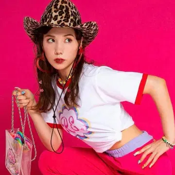 RE. 아르이 도트 웨스턴 햇 나카 리이사 레오파드 모자