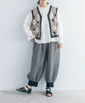 밑단 레이스 팬츠 kazumi x 사만사 모스모스 새상품급 SM2