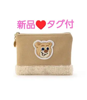 [ 새상품 택 포함 ] 페이러 올드 테디 와펜 보아 파우치