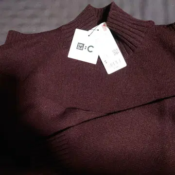 로우 게이지 하이넥 스웨터 UNIQLO:C S 사이즈 유니클로C