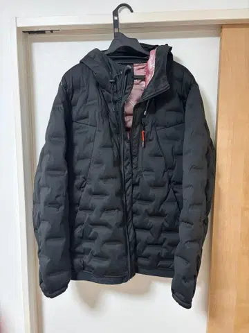 필드코어 블랙 퀼팅 점퍼