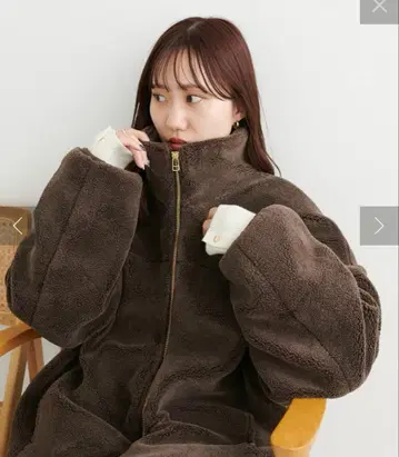 DISCOAT(디스코트) [사랑받는] 깔끔한 보아 스탠드 블루종