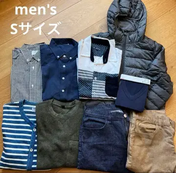 가을 겨울 의류 묶음 판매 남성용 S 사이즈 유니클로, 코엔 등