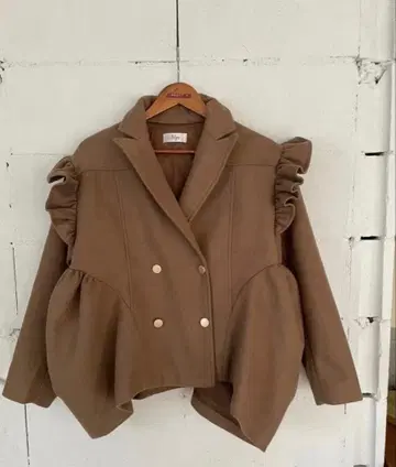 Myu 호박 자켓 브라운 프릴