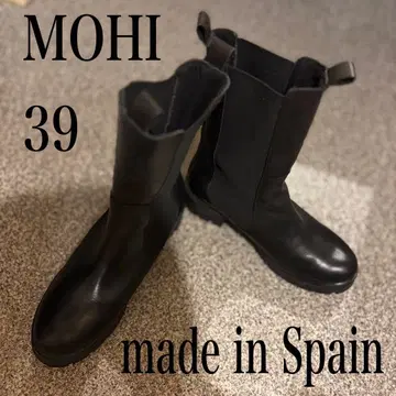 MOHI 사이드 고어 부츠 39 [새상품급] 스페인산 블랙