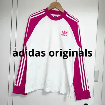adidas originals 아디다스 롱T 핑크 화이트 긴팔