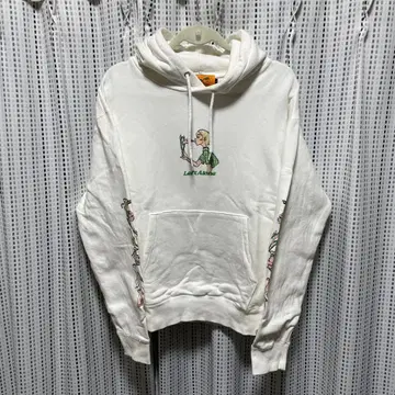 [Left Alone] 화이트 후디 후드티